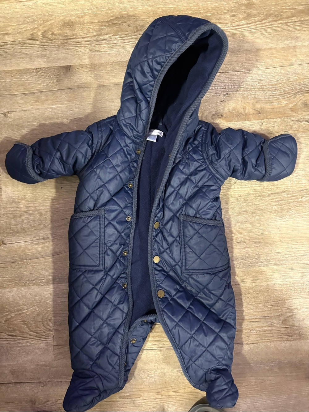 Ralph Lauren Navy Blue Quilted Coat